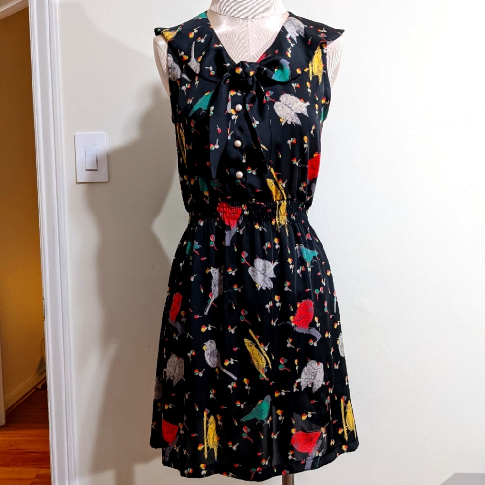 Darimeya Bird Print Dress